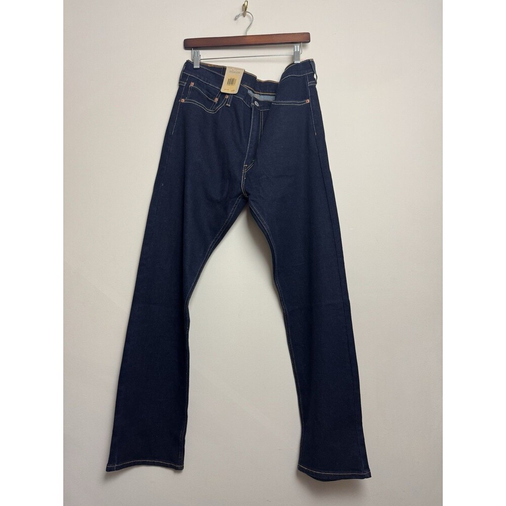Levi's Mens 513 Straight Jeans Size 36 X 32 Dark Wash Cotton Stretch